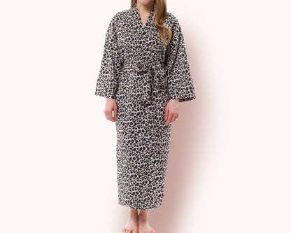 The Wild Card Leopard Print Robe — personalized leopard print robe