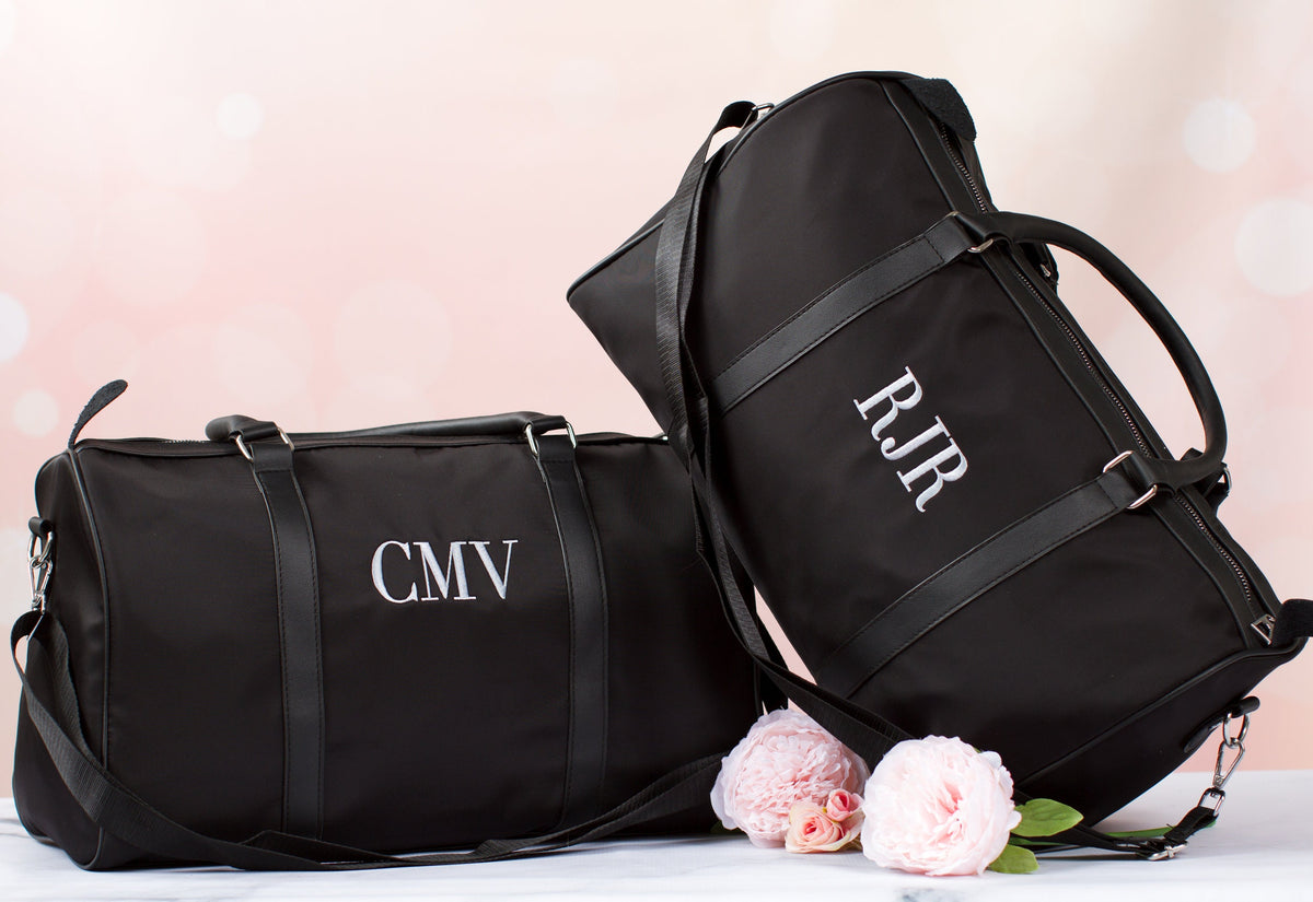 The Girls' Trip Nylon Duffle — personalized black nylon duffle