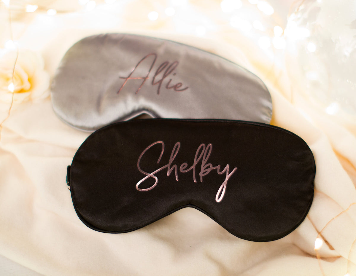 Personalized Silky Plush Eye Mask