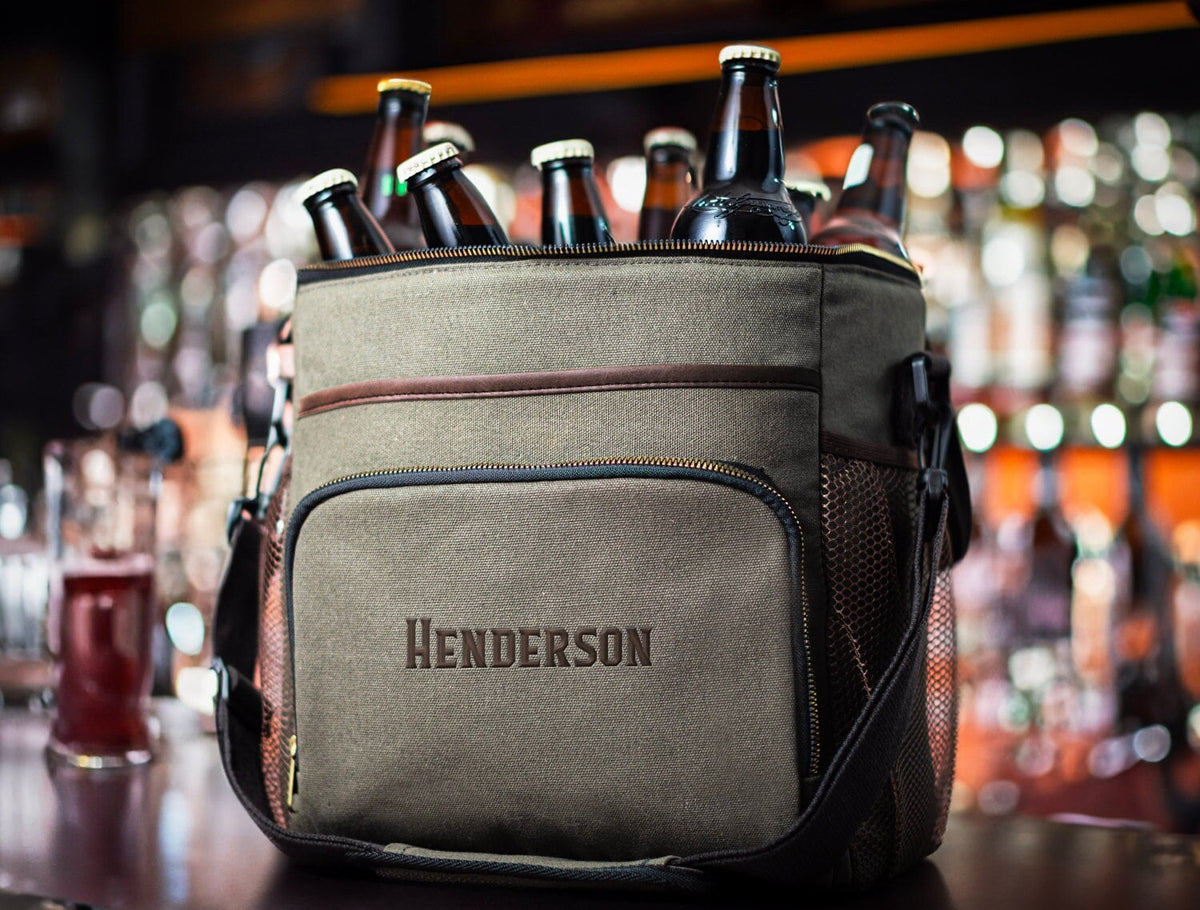 12 Bottle Soft-Sided Canvas Beer Cooler