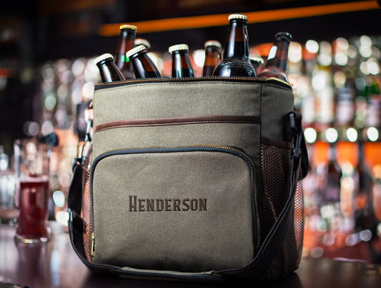 12 Bottle Soft-Sided Canvas Beer Cooler