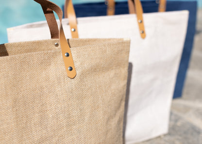 La Palapa Jute Beach Bags