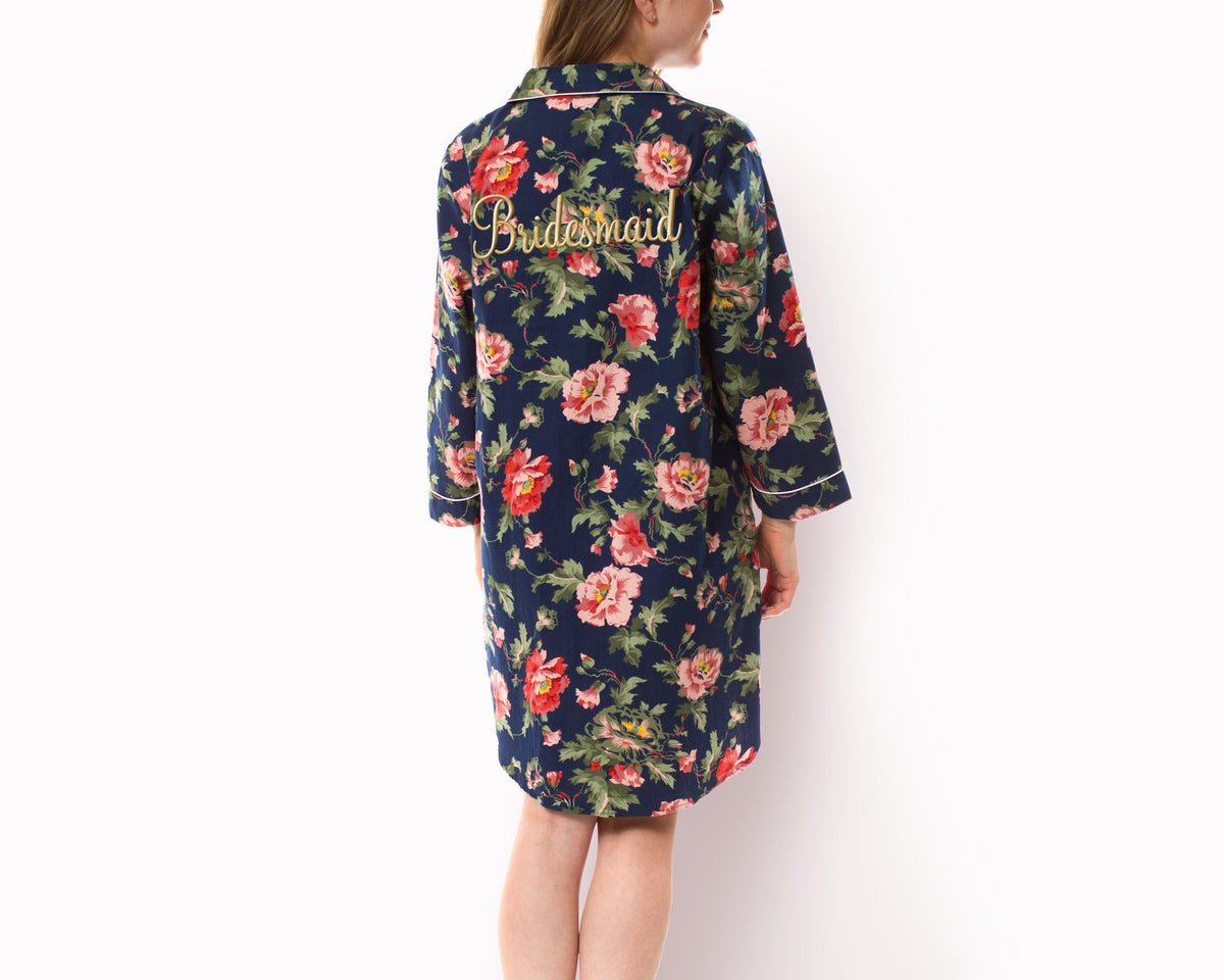 The Porch Light Cotton Poplin Nightshirt — personalized cotton nightshirt