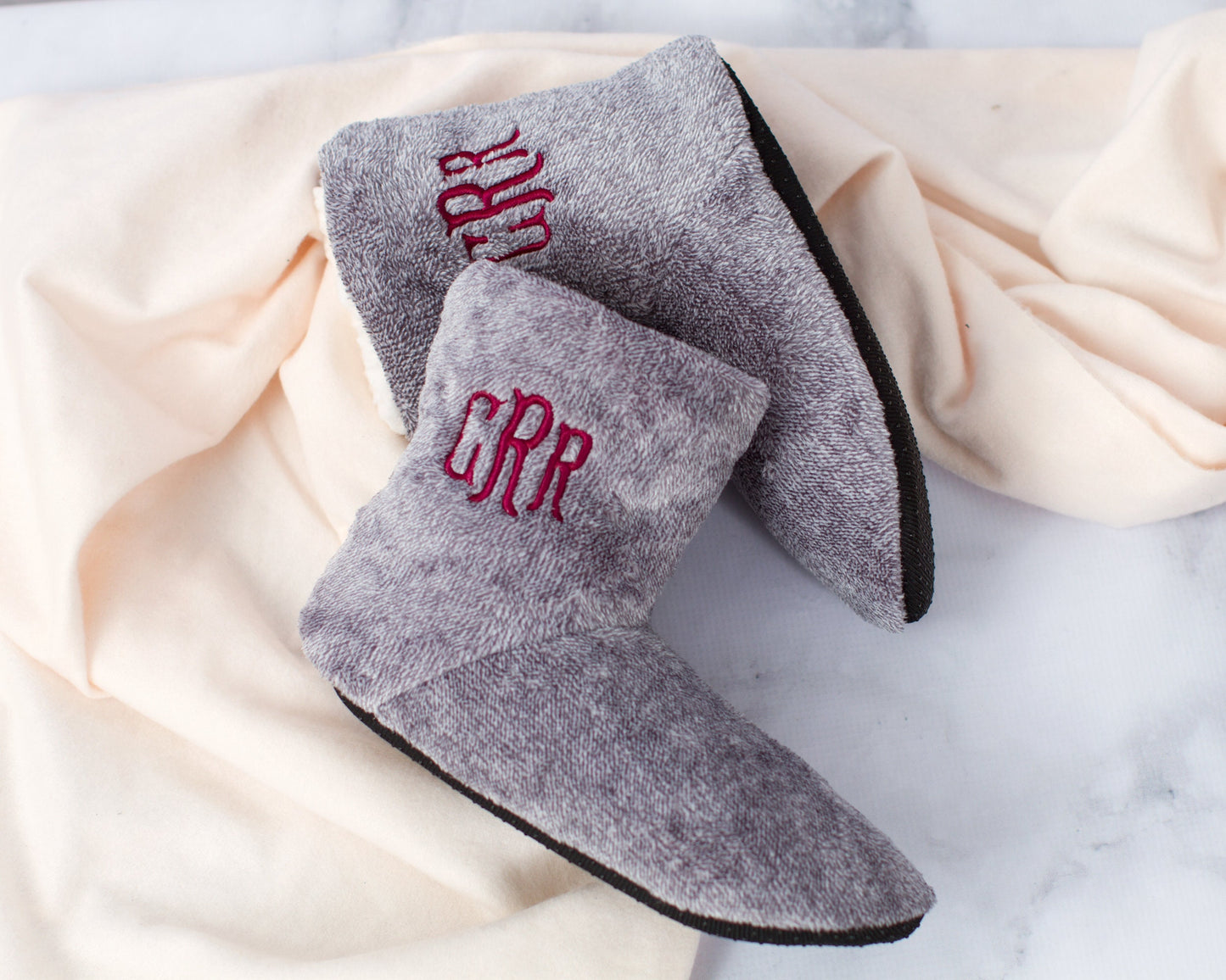 The Snowed-In Sherpa Bootie Slipper — personalized women's bootie slippers