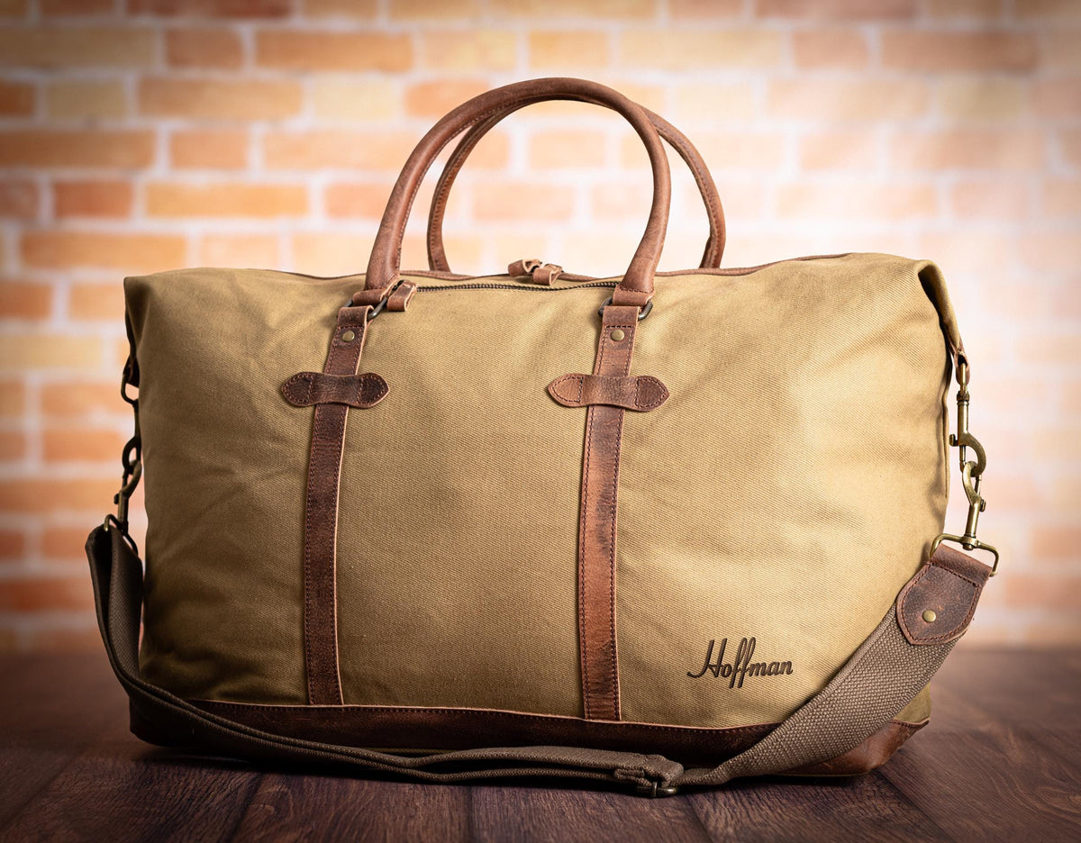 The Heirloom Canvas Twill Duffle — personalized canvas twill duffle