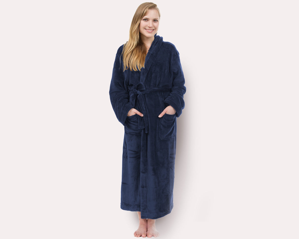 The Homebody Hooded Fleece Robe — personalized hooded fleece robe