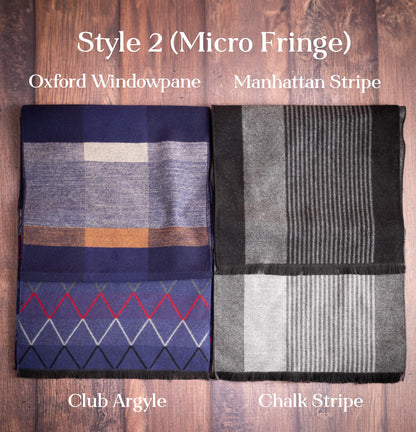 The Overcoat Men's Dress Scarf — personalized men's dress scarf