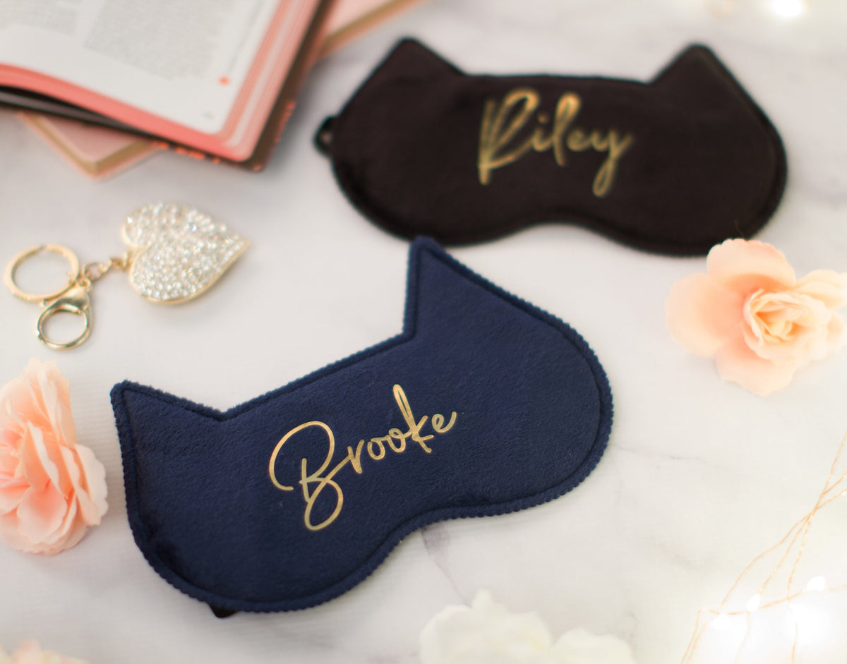 The Cat Nap Kitty Sleep Mask — personalized kitty sleep mask