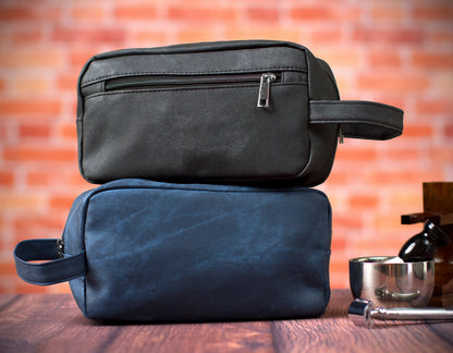 The Roadhouse Faux-Leather Dopp Kit — personalized faux-leather dopp kit