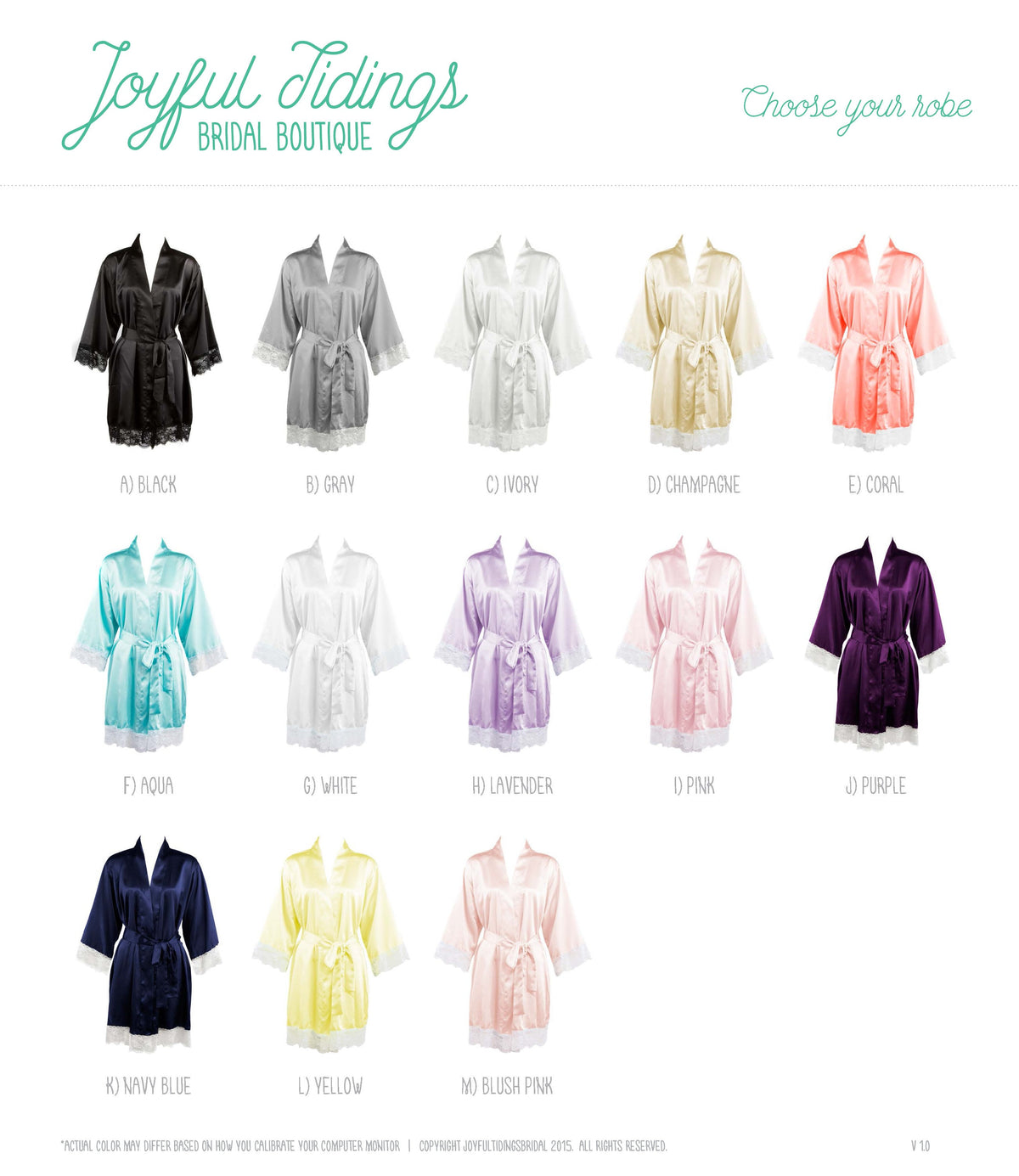 The First Look Lace-Trim Satin Robe — personalized lace satin bridesmaid robe