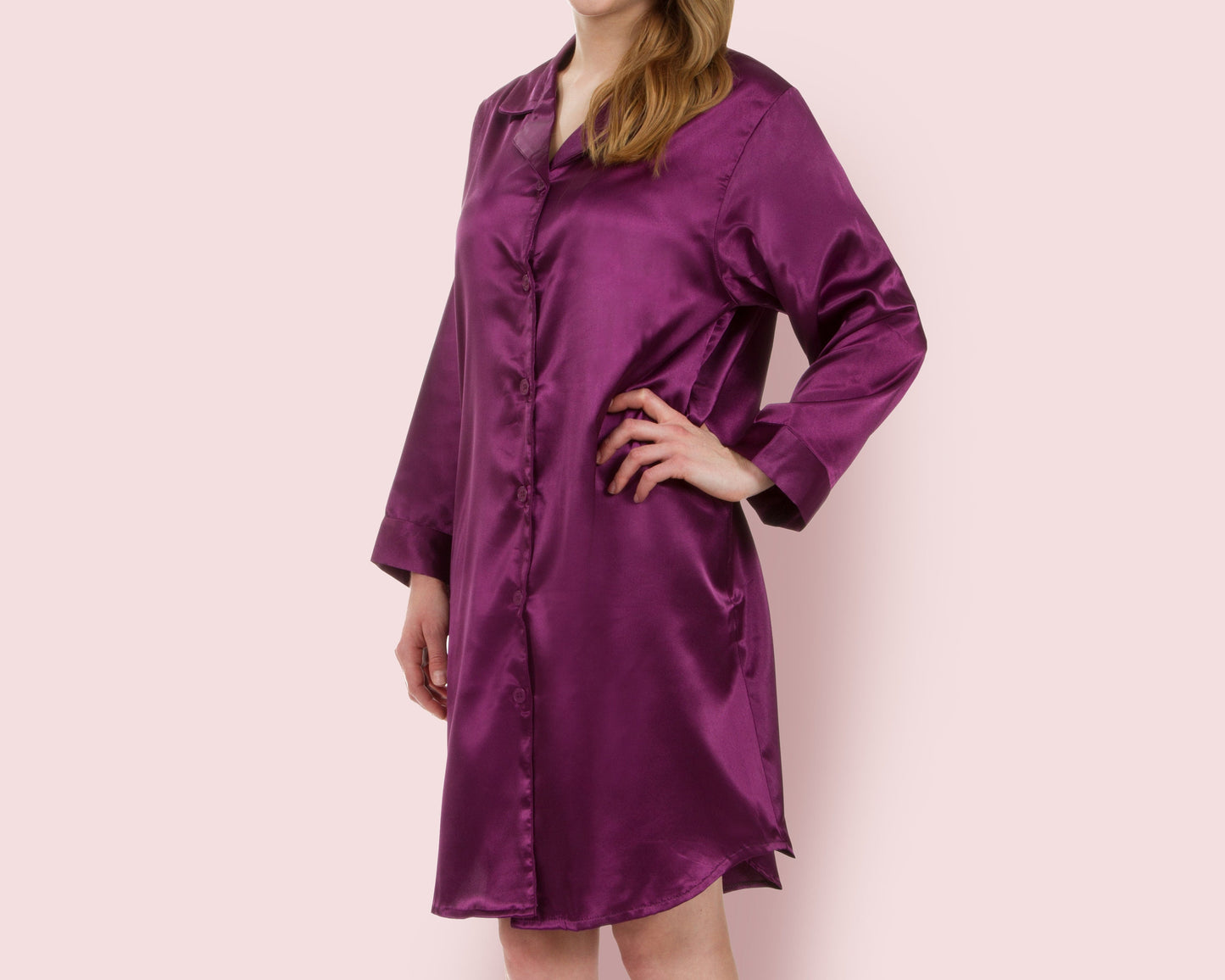 The Sleep-In Satin Nightshirt — personalized satin nightshirt