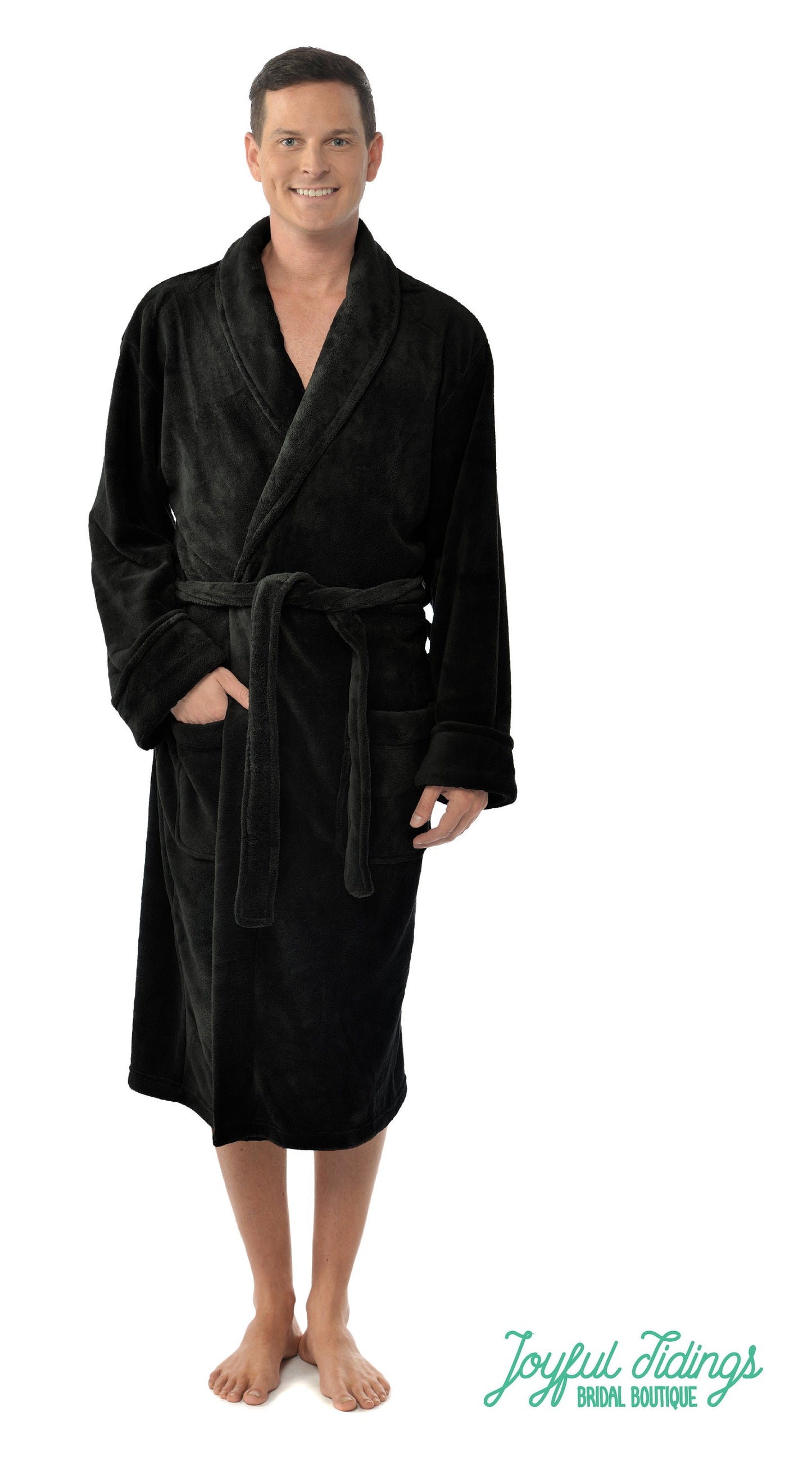 His and Hers Personalized Fleece Robe Gift Set