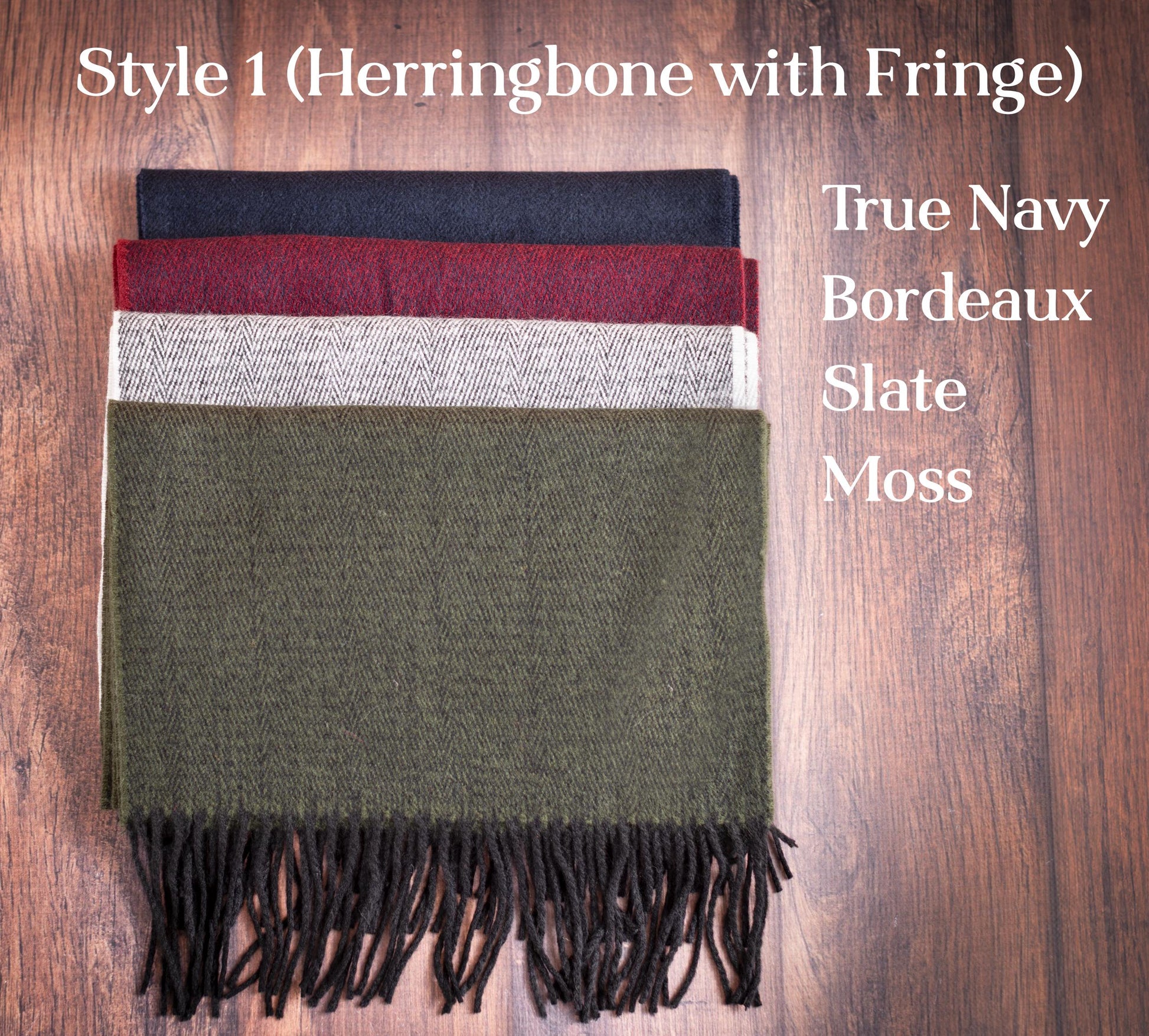 The Overcoat Men's Dress Scarf — personalized men's dress scarf