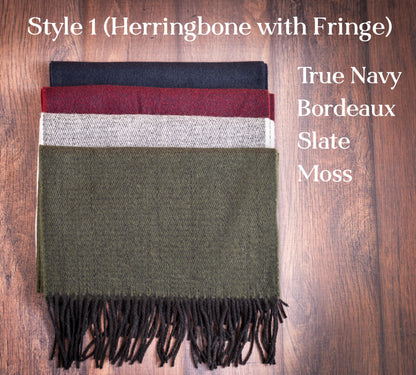 The Overcoat Men's Dress Scarf — personalized men's dress scarf