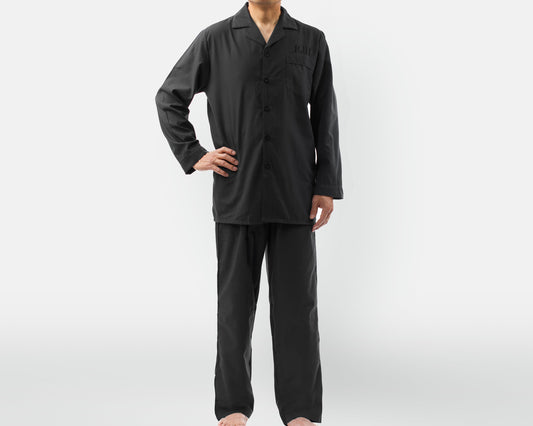 The Day Off Men's Woven Pajama Set — personalized men's pajama set