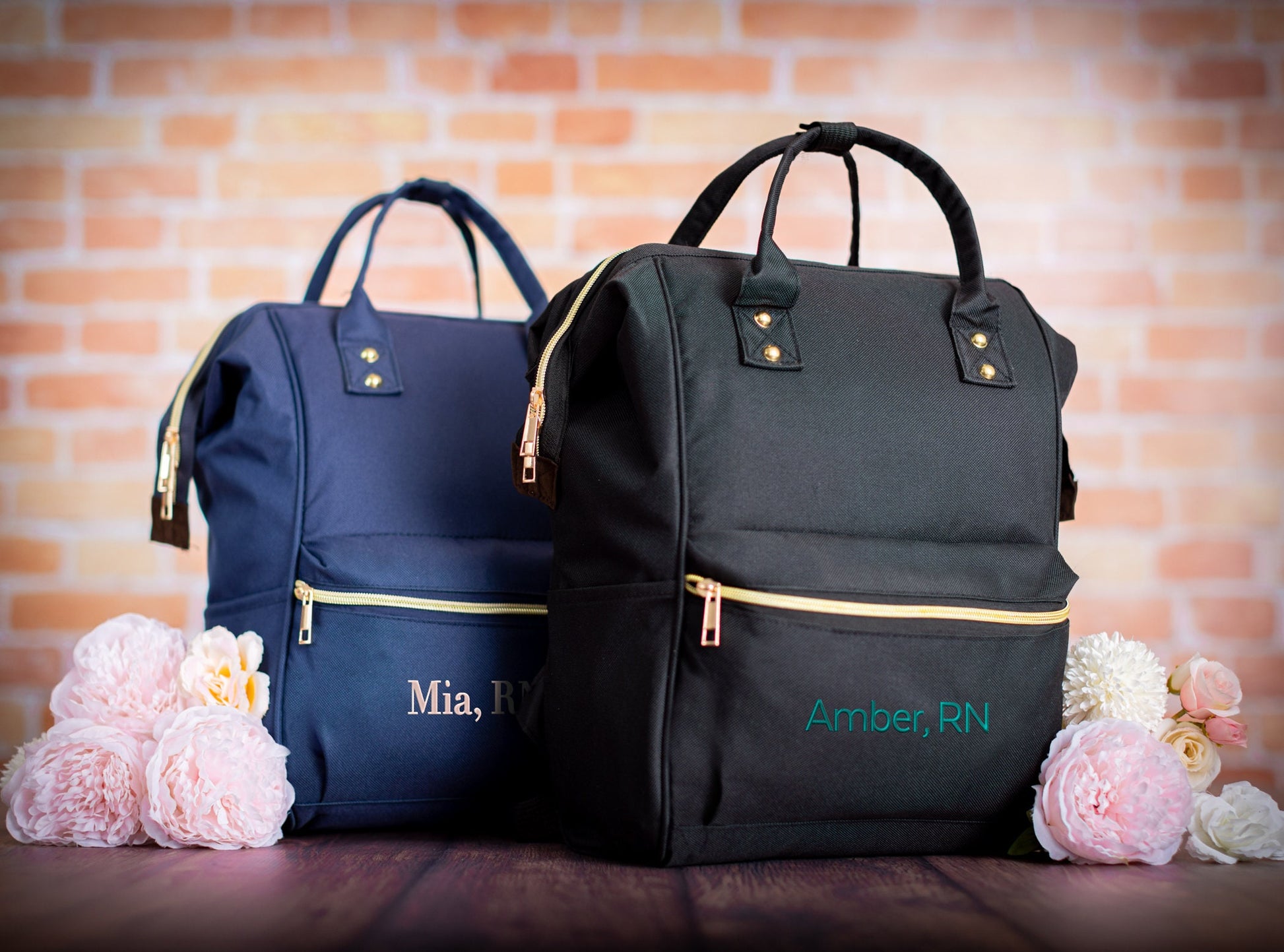 The Night Shift Structured Backpack — personalized nurse backpack
