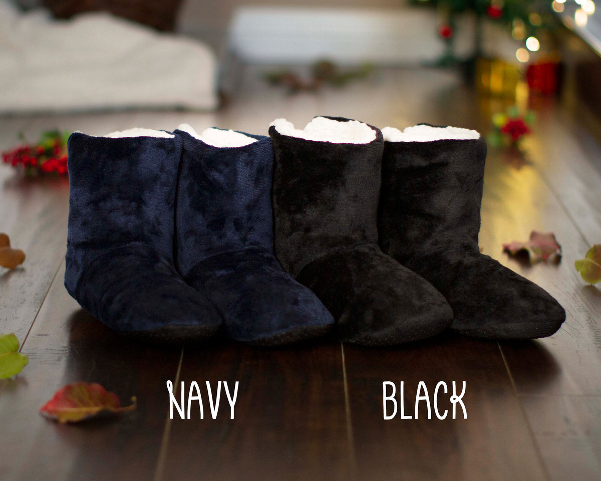 The Lodge Men's Fleece Bootie Slipper — personalized men's slippers