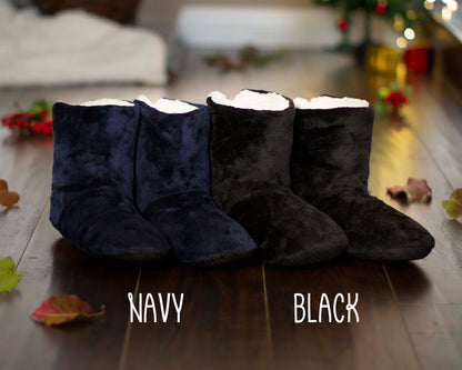 The Lodge Men's Fleece Bootie Slipper — personalized men's slippers