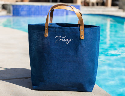La Palapa Jute Beach Bags