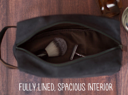Pure Cotton Washed Canvas Dopp Kit
