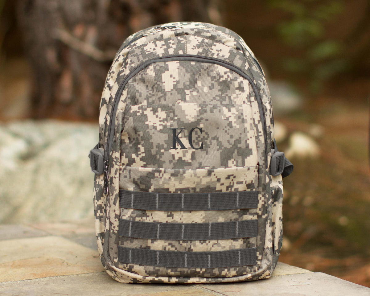 The Recess Canvas Camo Backpack — personalized camo backpack