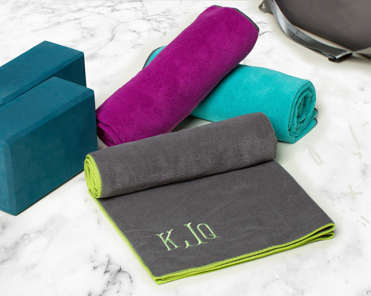 The Savasana Non-Slip Yoga Towel — personalized microfiber yoga towel