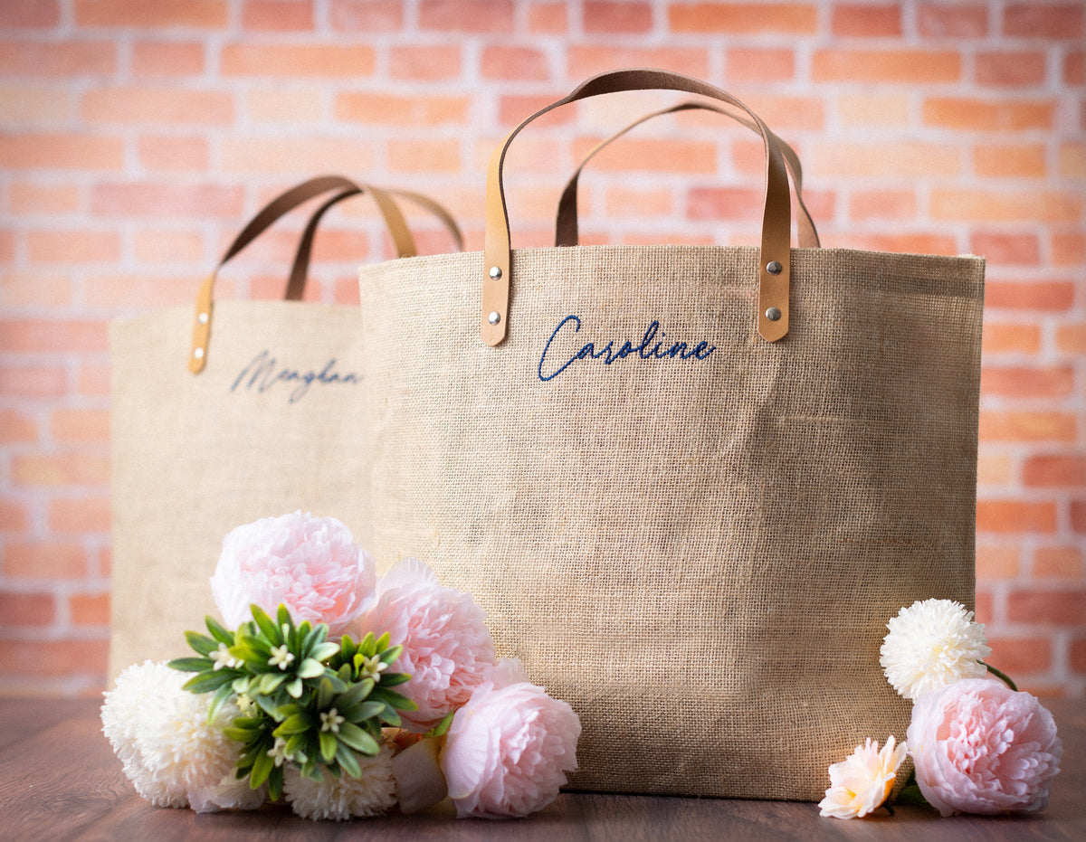 La Palapa Jute Beach Bags