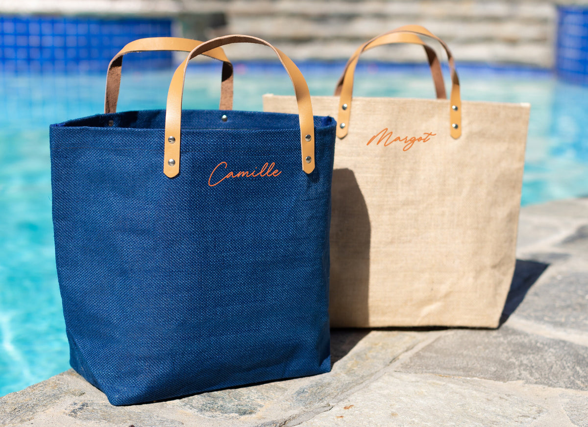 La Palapa Jute Beach Bags