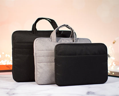 The Coffee Shop Laptop Sleeve — personalized laptop sleeve with pockets