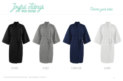 Men's Monogrammed Waffle Robe