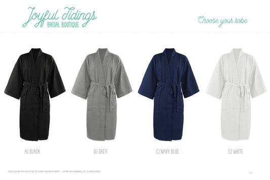Men's Monogrammed Waffle Robe