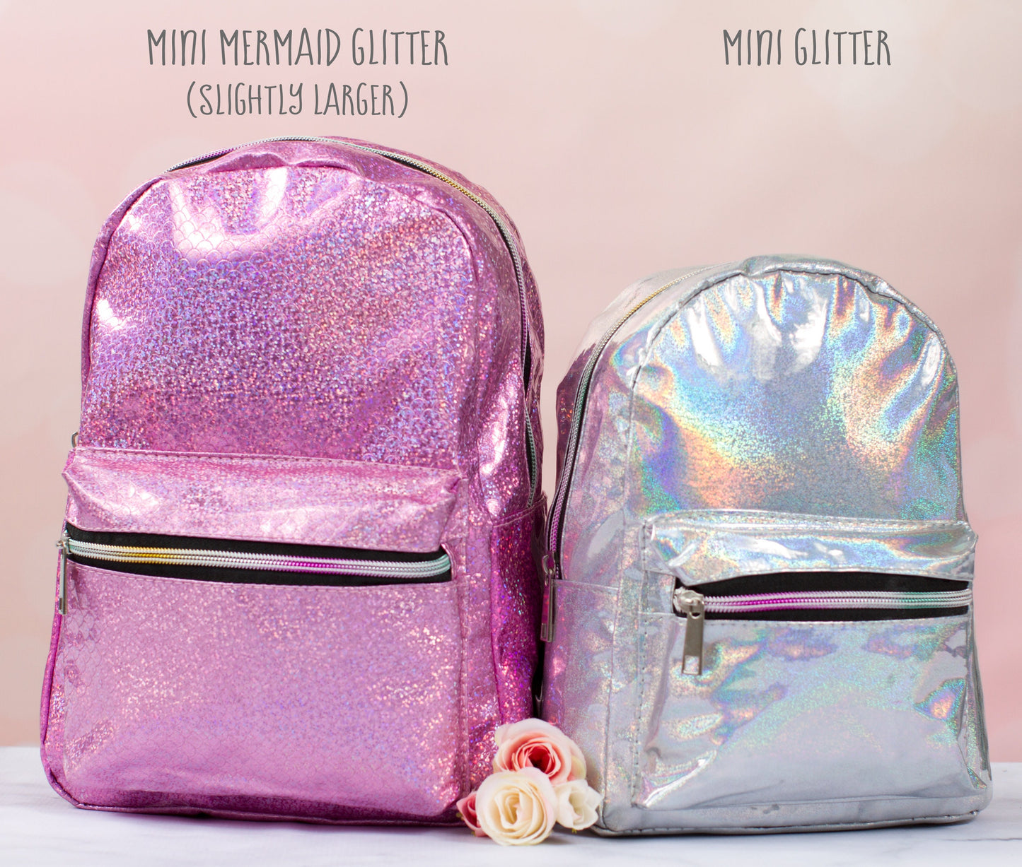 The Show-and-Tell Glitter Mini Backpack — personalized glitter mini backpack