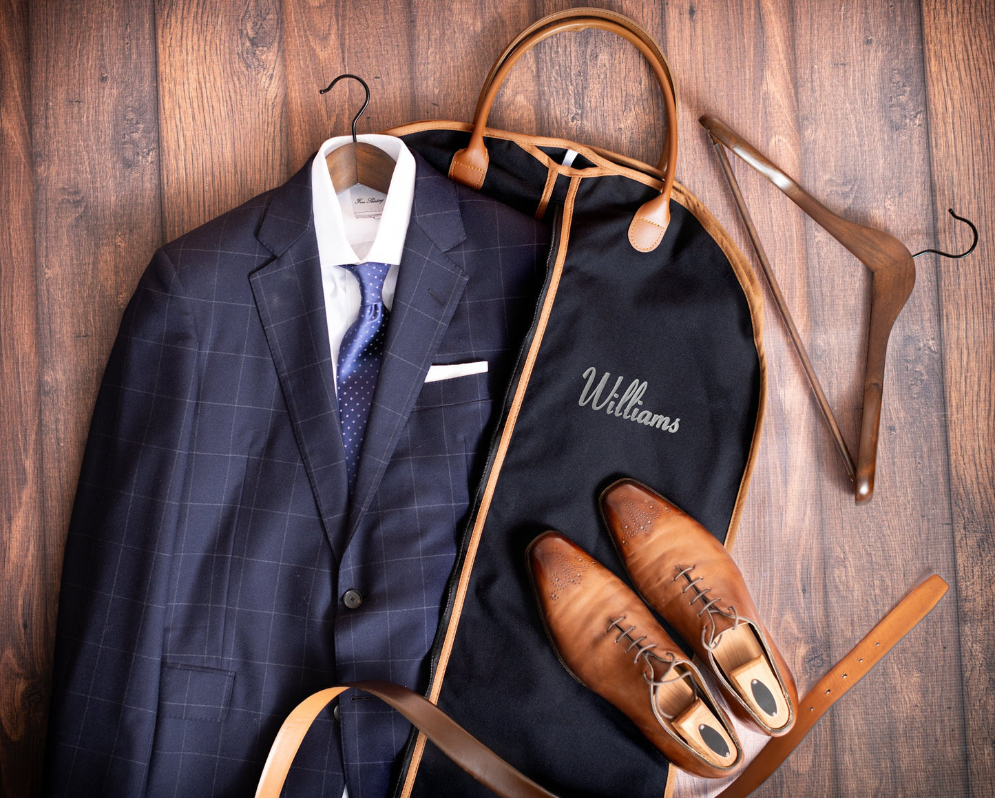 Custom Name Multi-Suit Canvas Suit Bag