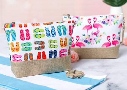 The Poolside Crossbody Cosmetic Bag — personalized crossbody cosmetic bag