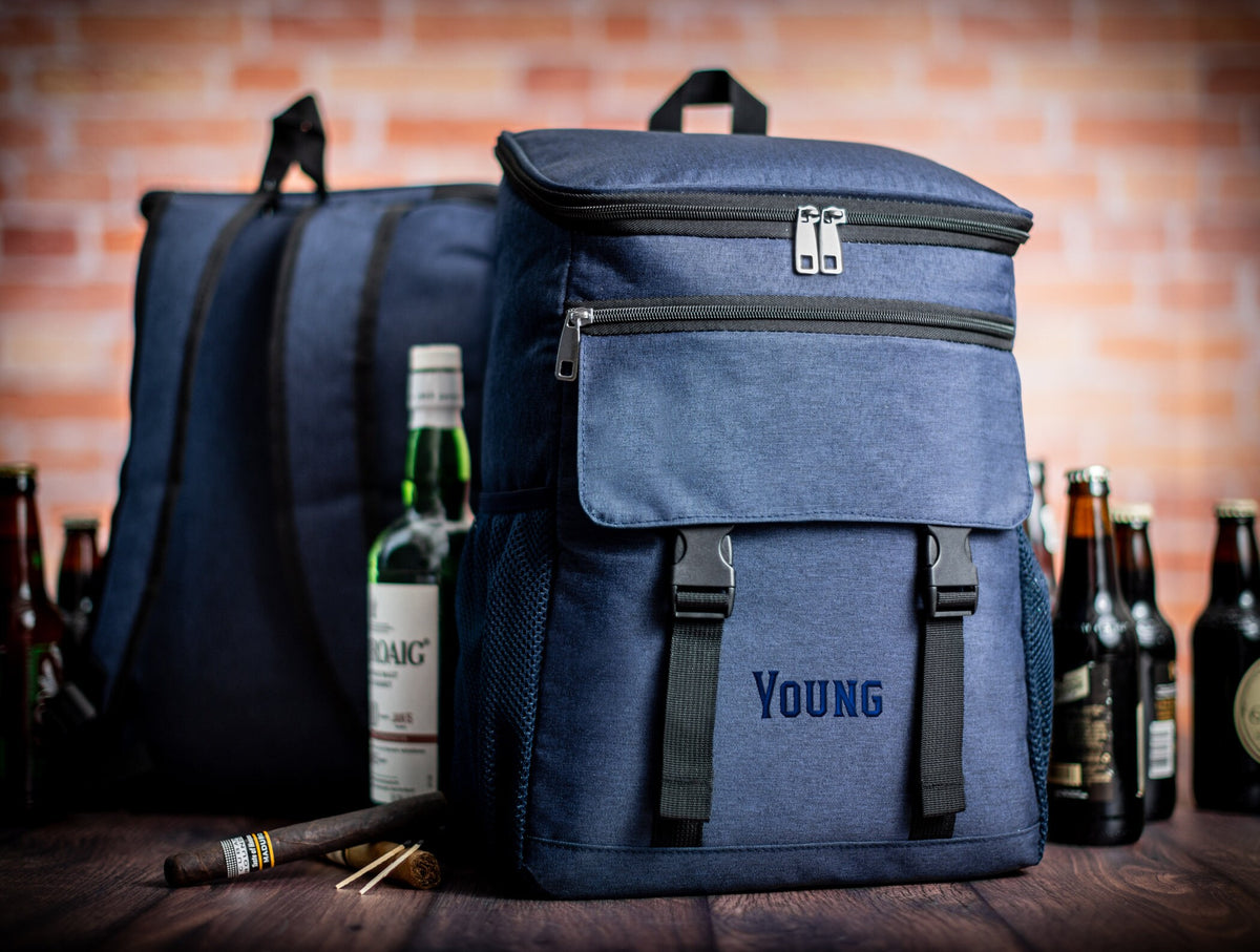 The Basecamp Large Cooler Backpack — personalized 24-can cooler backpack