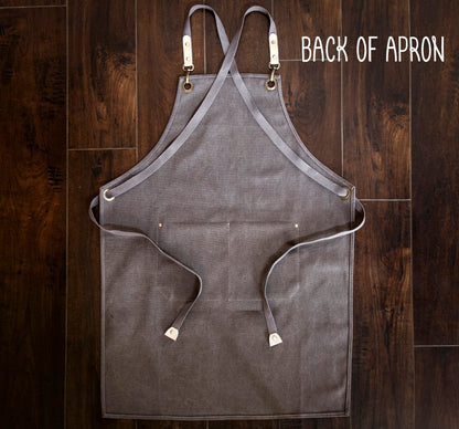 The Line Cook Cotton Apron — personalized cotton canvas apron