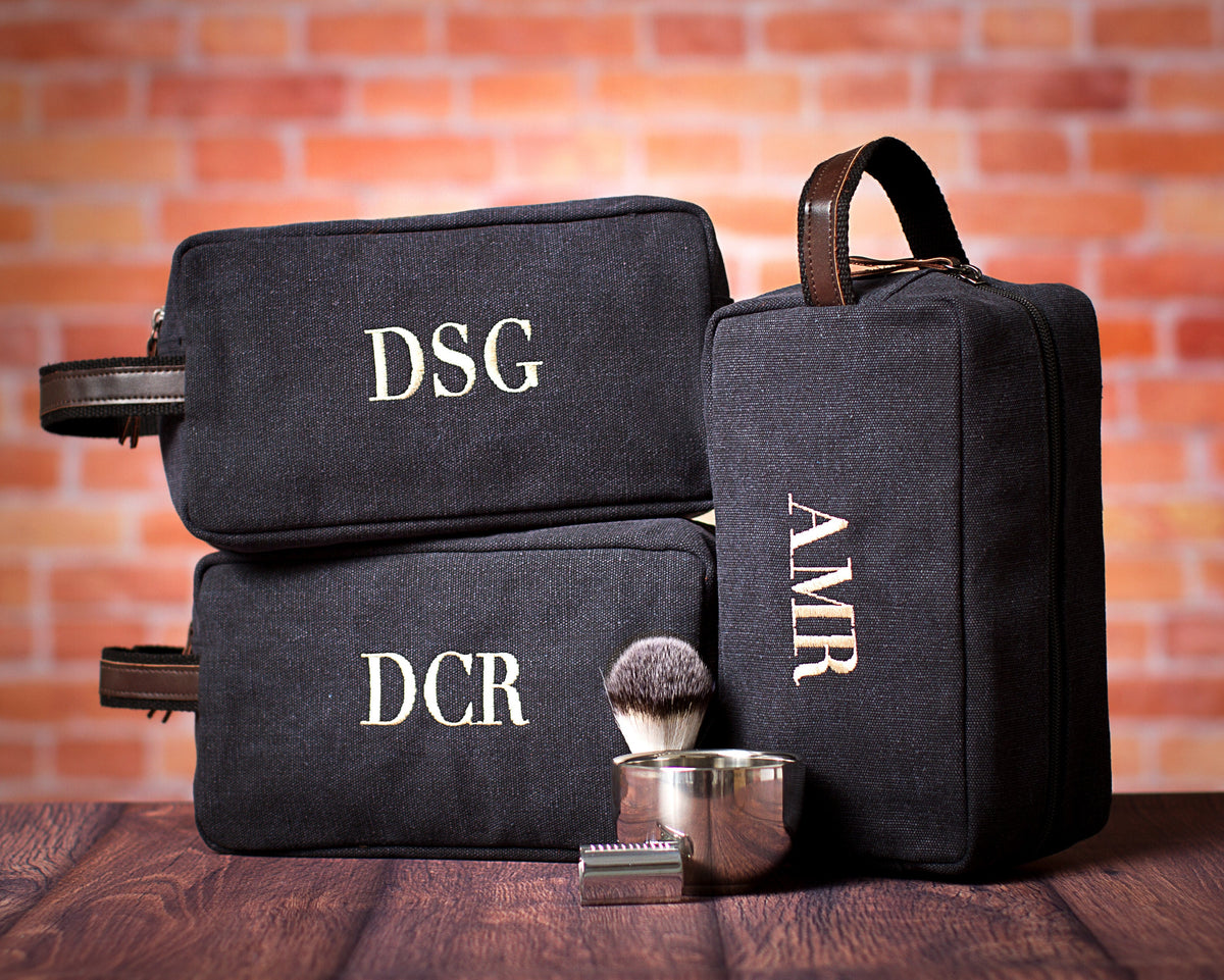 Pure Cotton Washed Canvas Dopp Kit