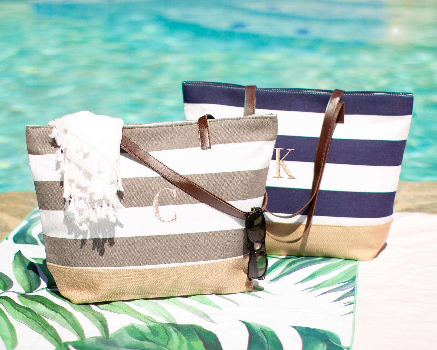 The Nautical Stripe Canvas Tote