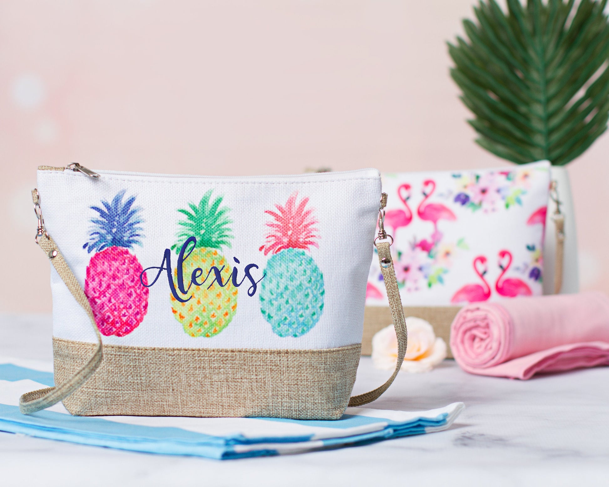 The Poolside Crossbody Cosmetic Bag — personalized crossbody cosmetic bag