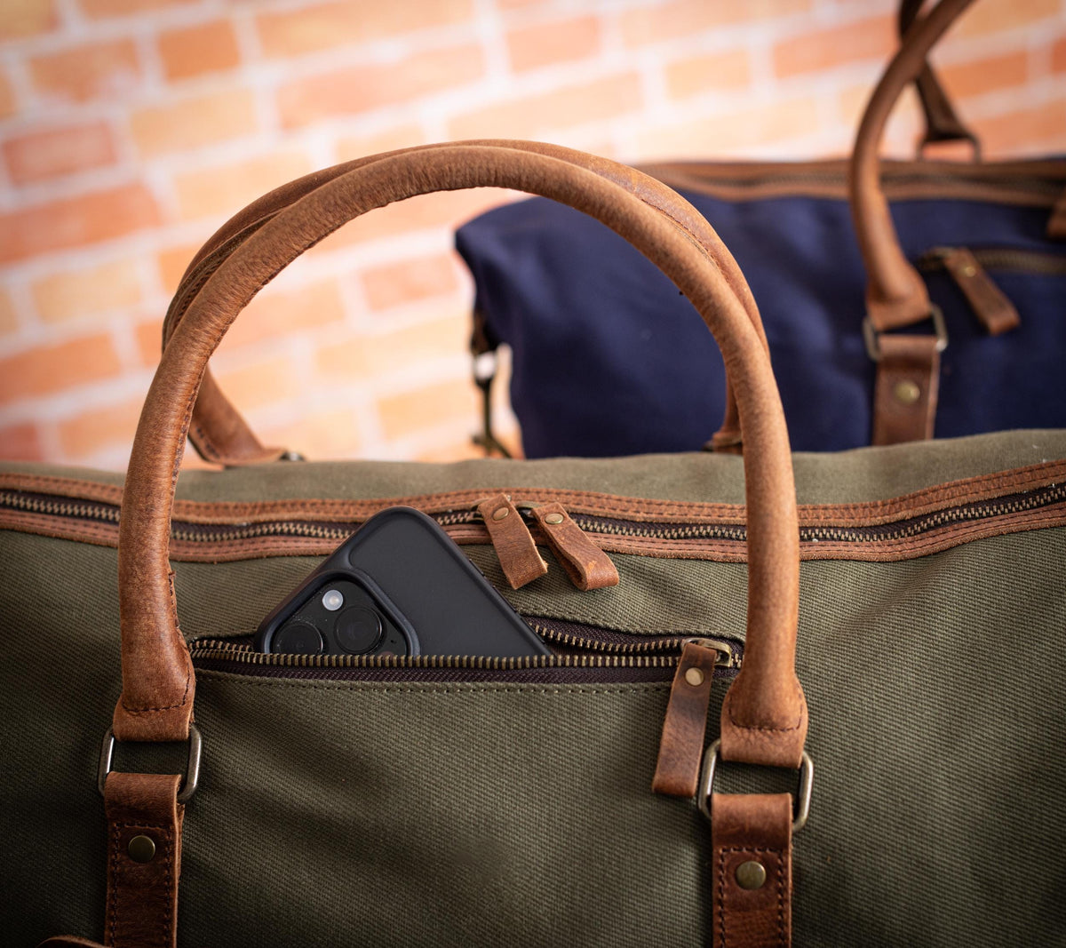 The Heirloom Canvas Twill Duffle — personalized canvas twill duffle