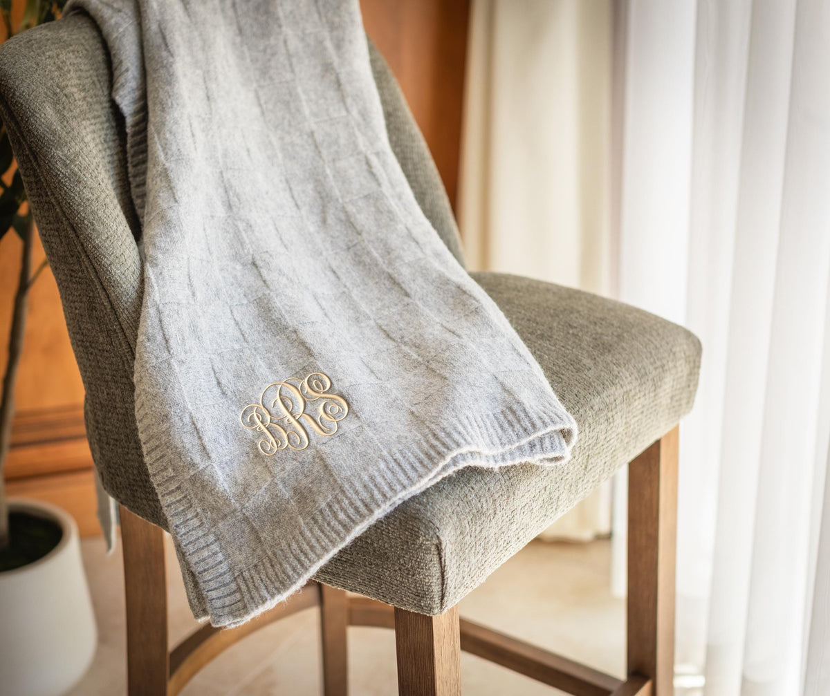 The Reading Nook Wool-Blend Throw — personalized wool-blend throw blanket