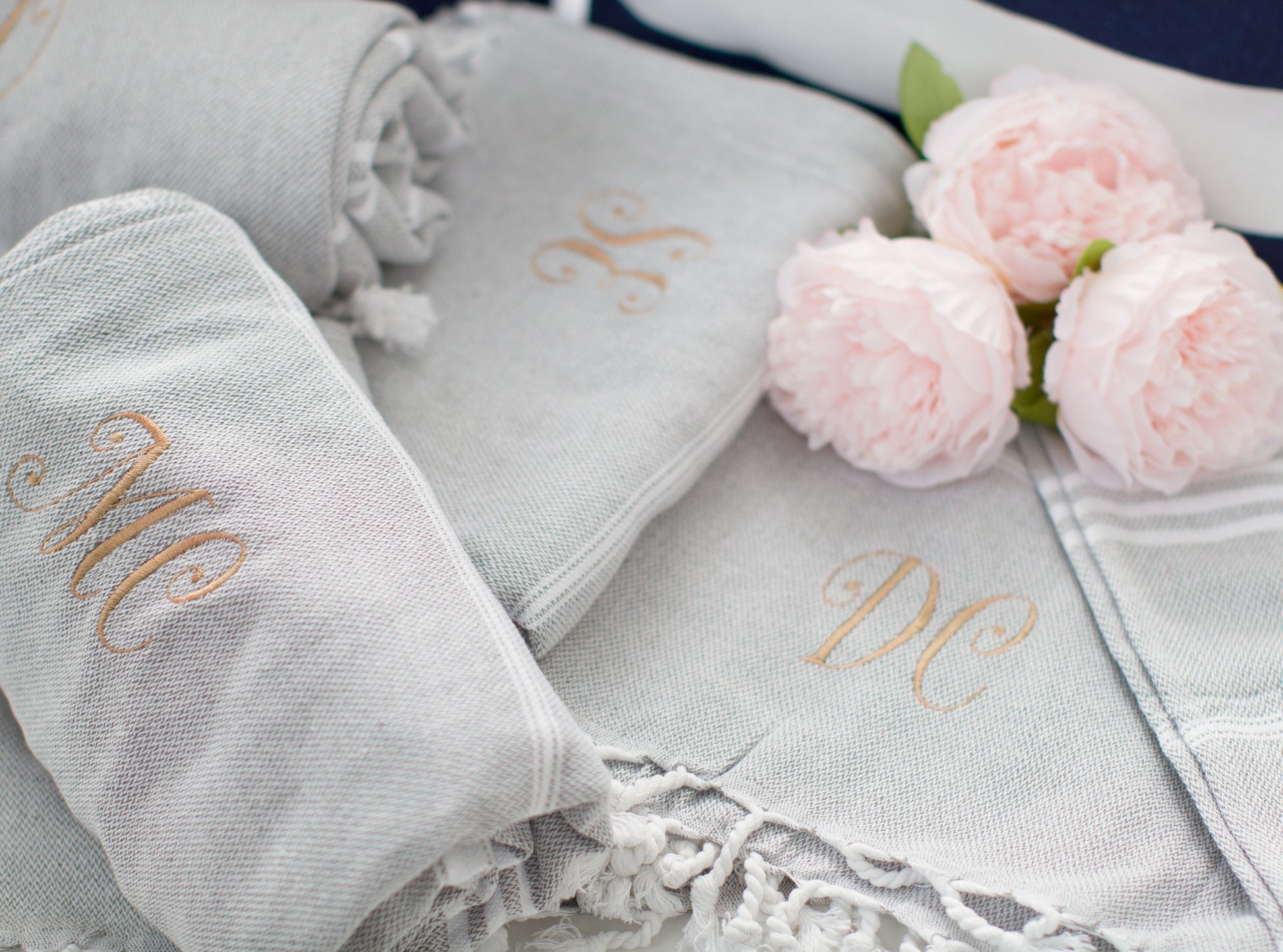 The Sandcastle Turkish Beach Towel — personalized Turkish cotton beach towel