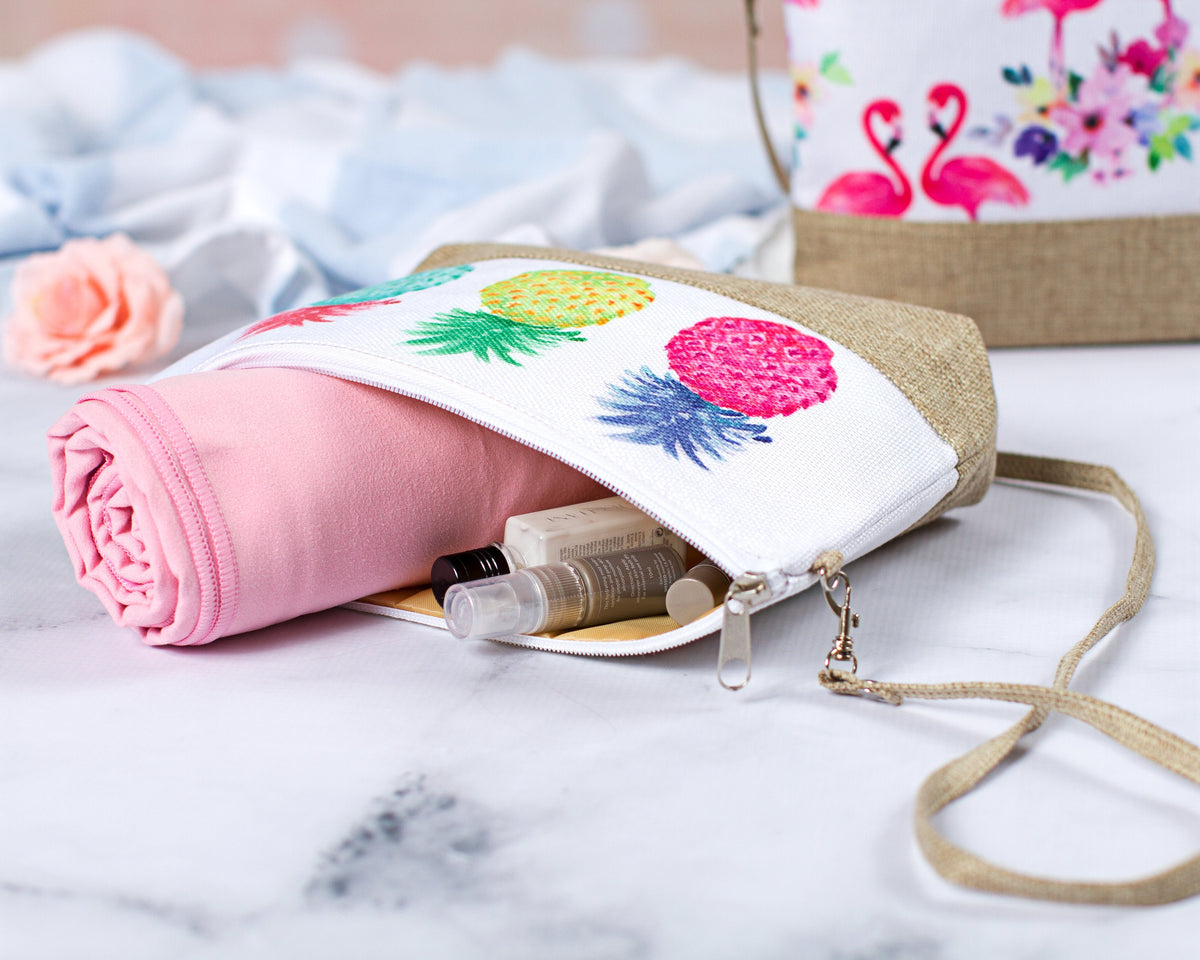 The Poolside Crossbody Cosmetic Bag — personalized crossbody cosmetic bag