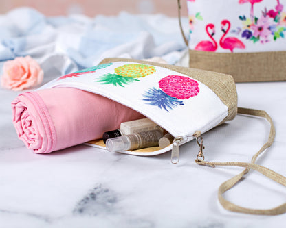 The Poolside Crossbody Cosmetic Bag — personalized crossbody cosmetic bag