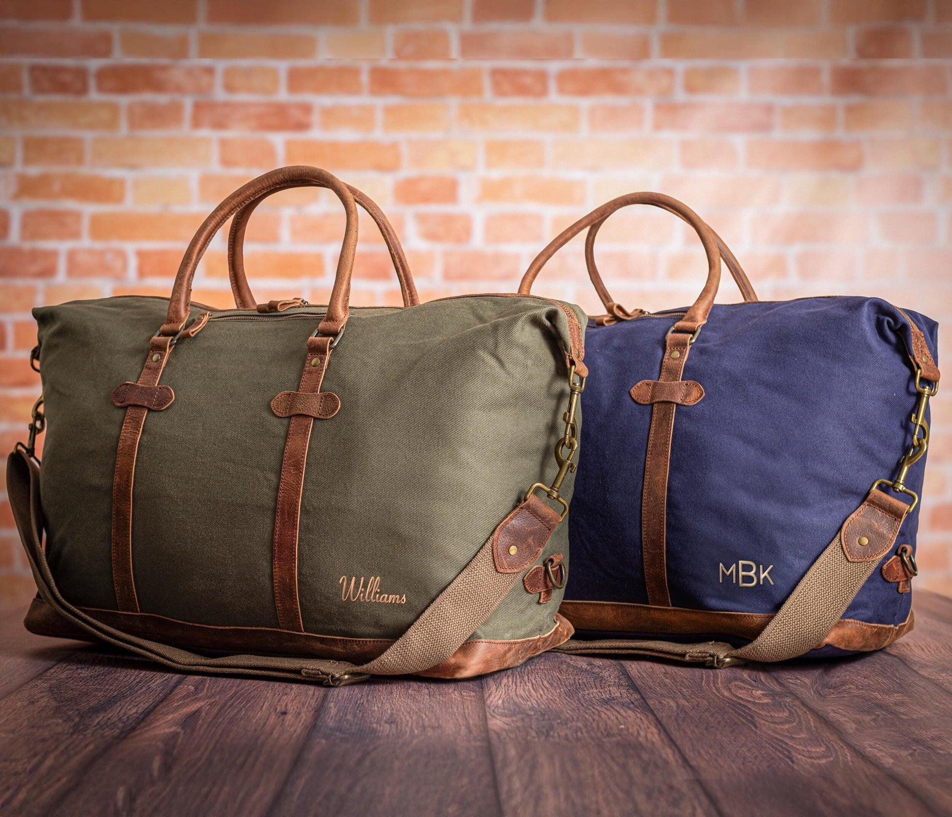 The Heirloom Canvas Twill Duffle — personalized canvas twill duffle