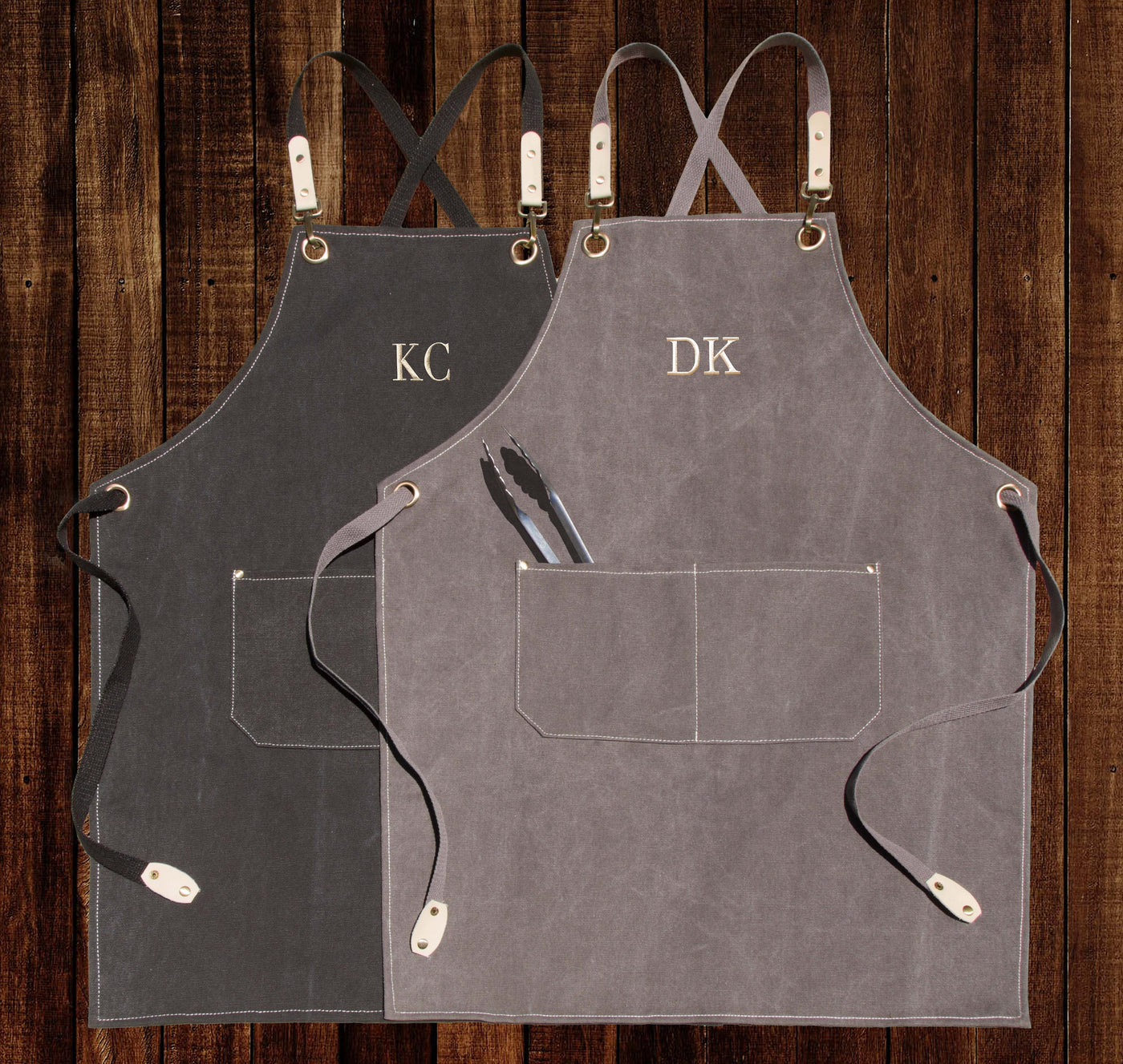 The Line Cook Cotton Apron — personalized cotton canvas apron