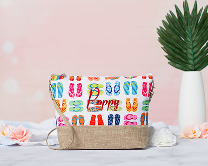 The Poolside Crossbody Cosmetic Bag — personalized crossbody cosmetic bag