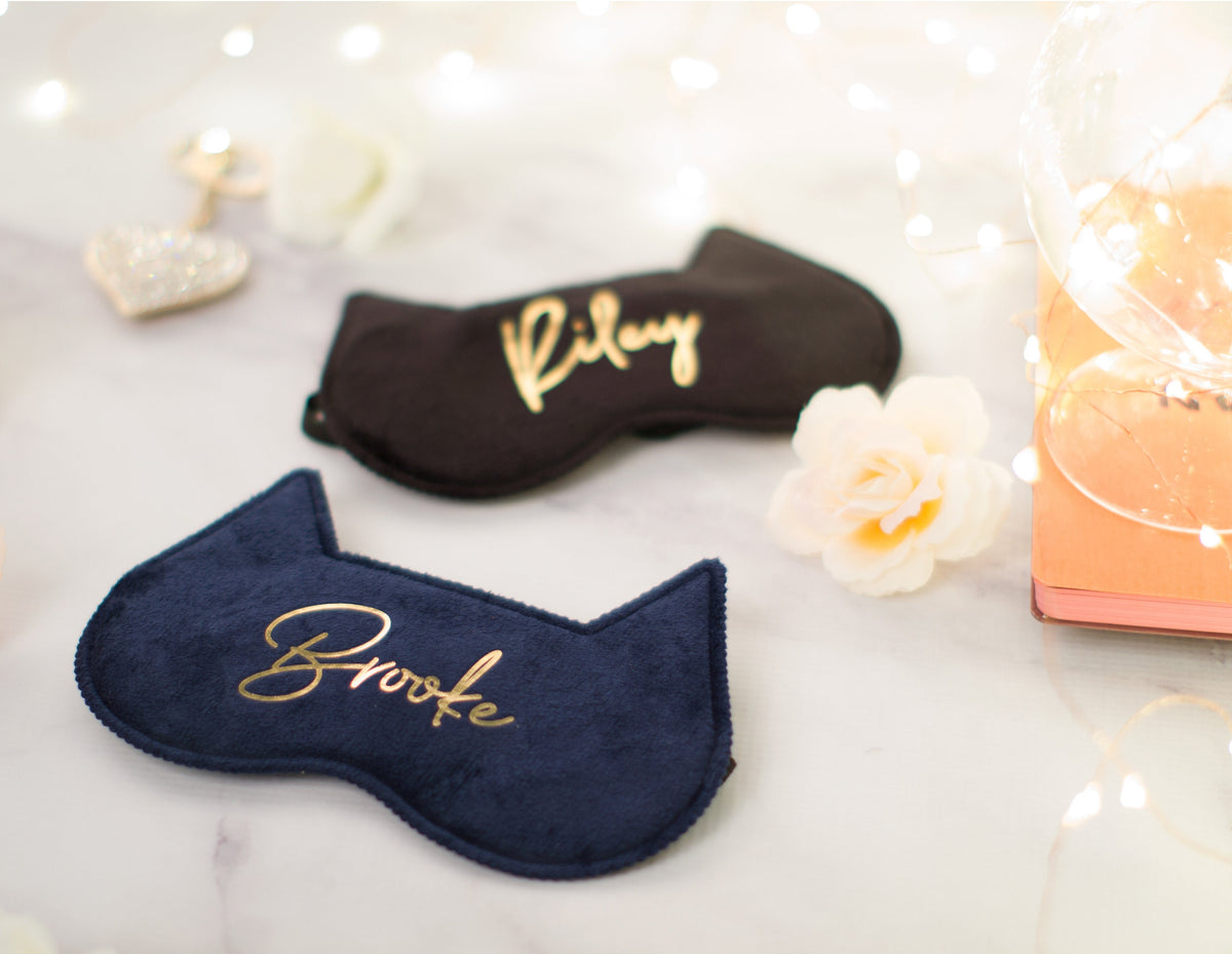 The Cat Nap Kitty Sleep Mask — personalized kitty sleep mask