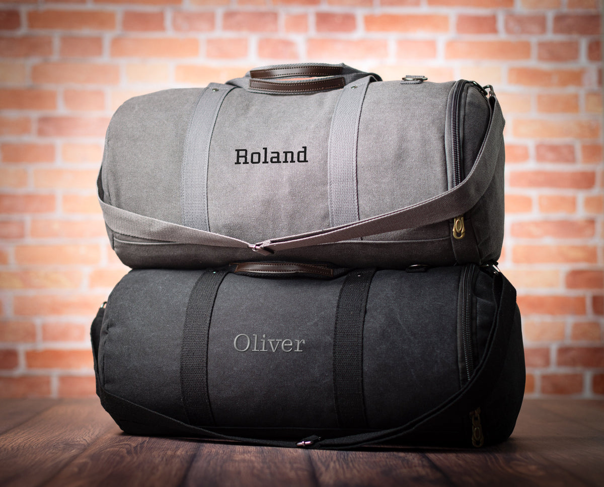 Personalized Duffle Bag With Shoe Pocket