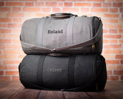 Personalized Duffle Bag With Shoe Pocket